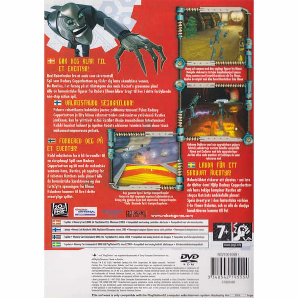 Robots Playstation 2 PS2 Nordic (Begagnad)