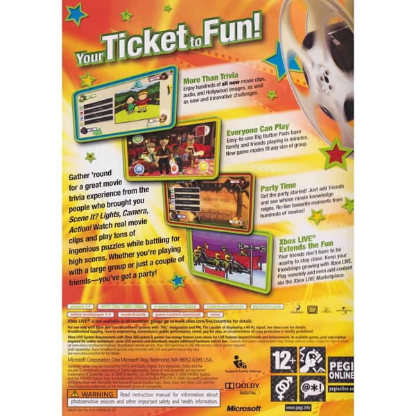 Scene It Box Office Smash Xbox 360 Bundle Copy (Käytetty)