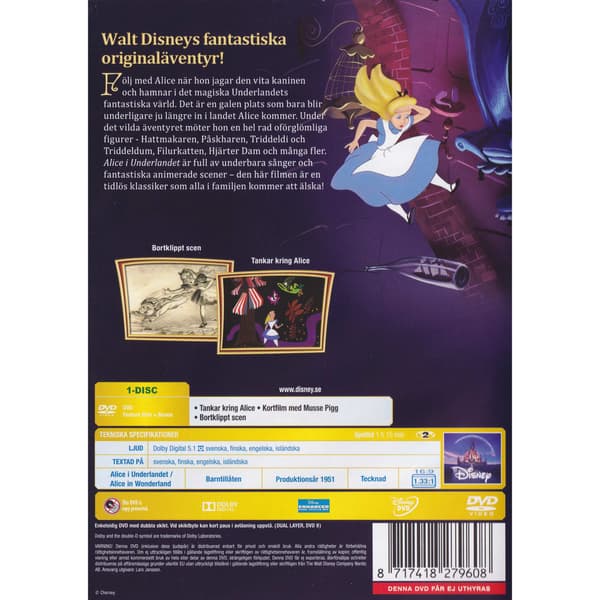 Alice i Underlandet DVD (Brukt)