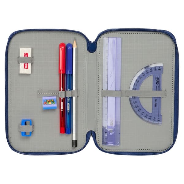 Super Mario Bros Mamma Mia triple pencil case 37pcs