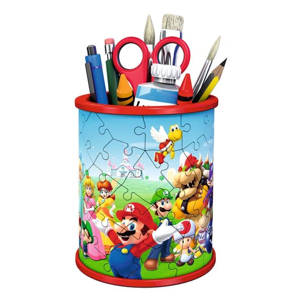 Super Mario puzzle 3D pencil holder 54pcs