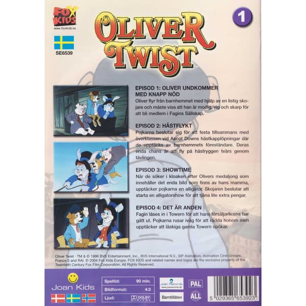 Oliver Twist DVD (Brugt)