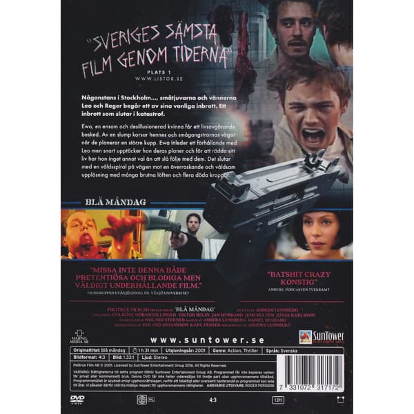 Blå måndag DVD (Begagnad)
