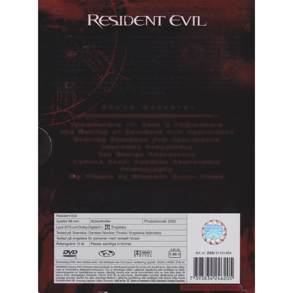 Resident Evil DVD (Käytetty)