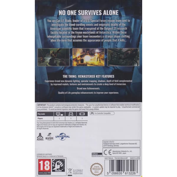 The Thing Remastered Nintendo Switch