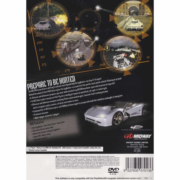 SpyHunter Playstation 2 PS2 (Brukt)