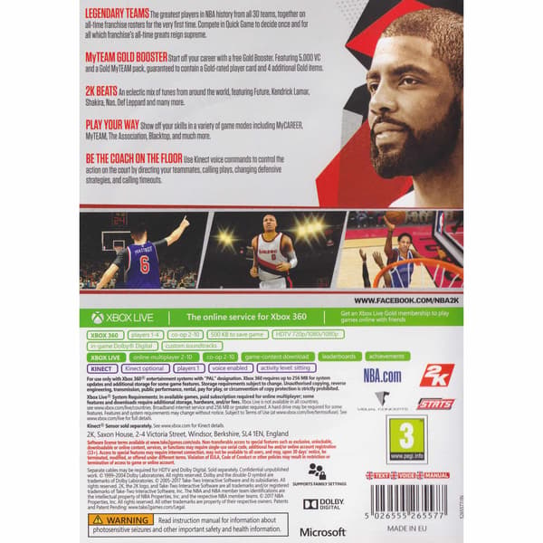 NBA 2K18 Xbox 360 (Brukt)
