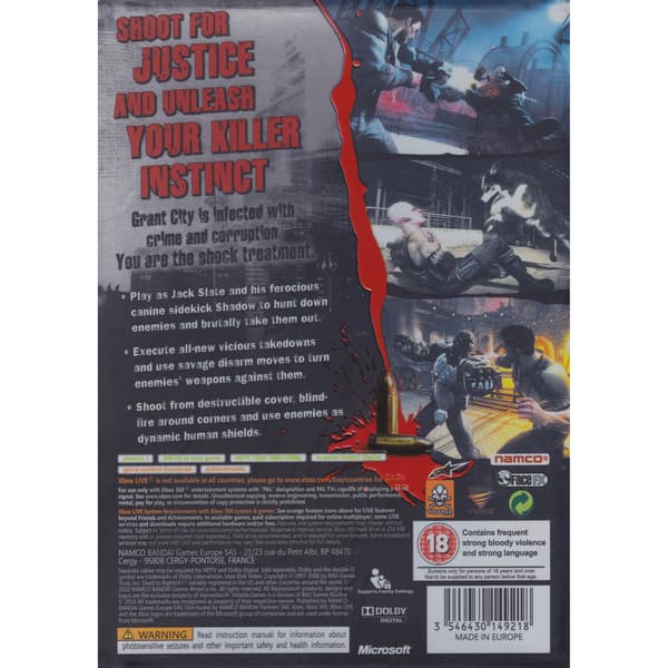 Dead to Rights Retribution Xbox 360 (Brukt)