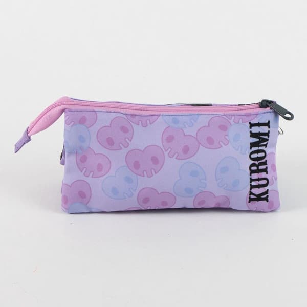 Hello Kitty Kuromi triple pencil case