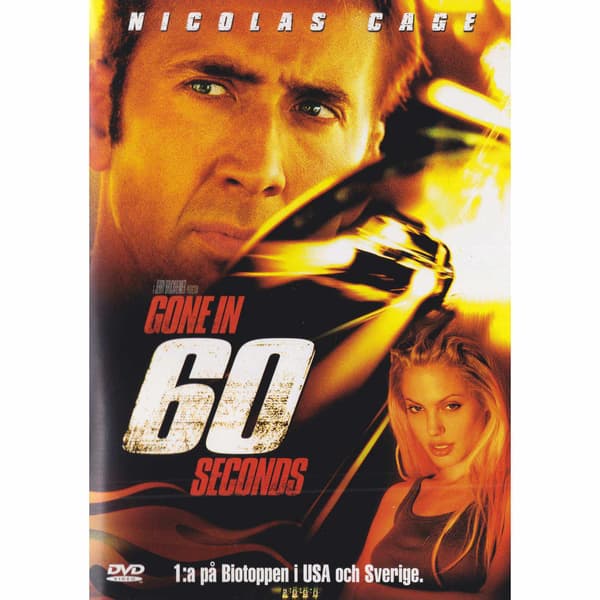Gone in 60 Seconds DVD (Brugt)