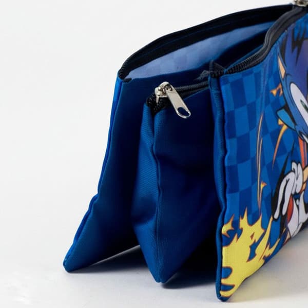 Sonic the Hedgehog triple pencil case