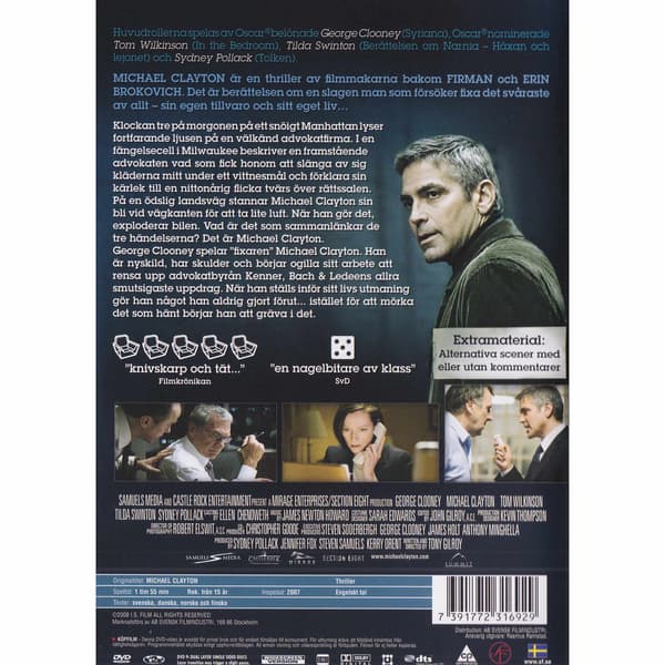 Michael Clayton DVD (Begagnad)