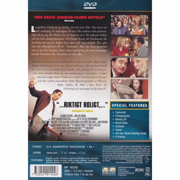 Mr Deeds DVD (Käytetty)