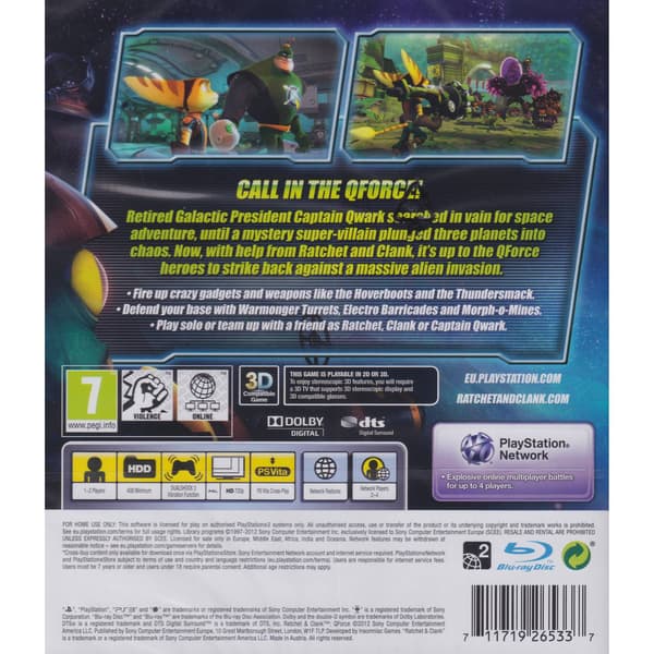 Ratchet & Clank QForce Playstation 3 PS3
