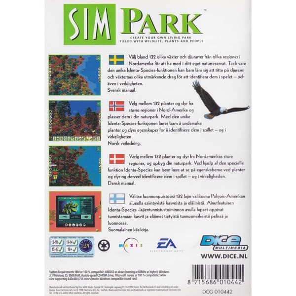 Sim Park PC CD Nordic (Brukt)