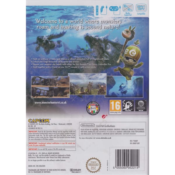 Monster Hunter 3 Tri Nintendo Wii