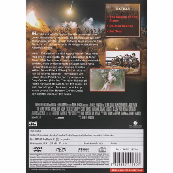 The Alamo DVD (Brukt)