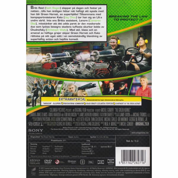 The Green Hornet DVD (Brukt)