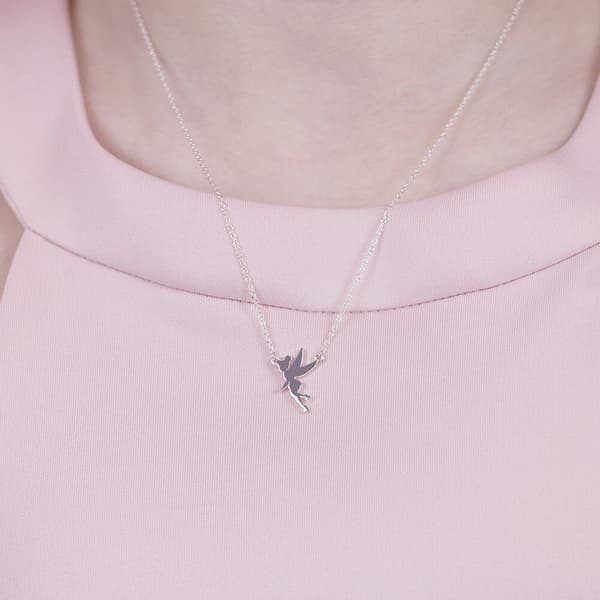 Disney Tinkerbell sterling silver necklace