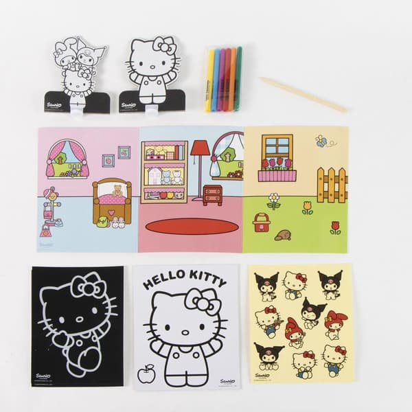 Hello Kitty and Friends Colouring bag set