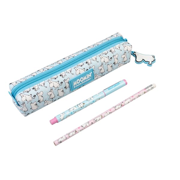 Moomin Set pencil case + pen + pencil