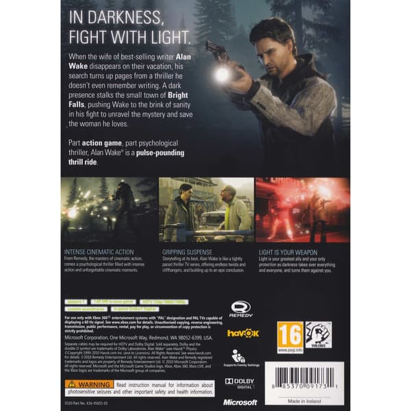 Alan Wake Xbox 360 (Begagnad)