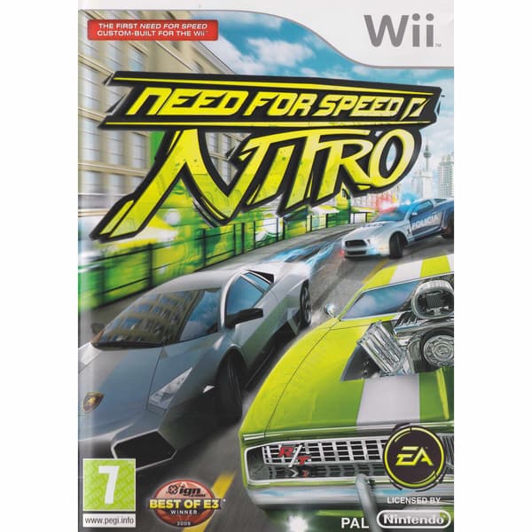Need for Speed Nitro Nintendo Wii Nordic (Brukt)
