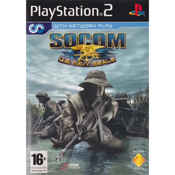 Socom US Navy Seals Playstation 2 PS2 Nordic Bundle Copy (Begagnad)