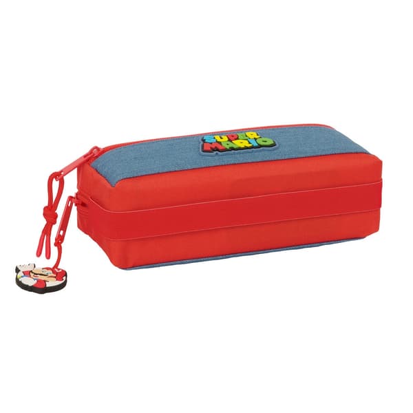 Super Mario triple pencil case