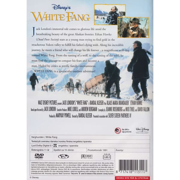 White Fang DVD (Brukt)