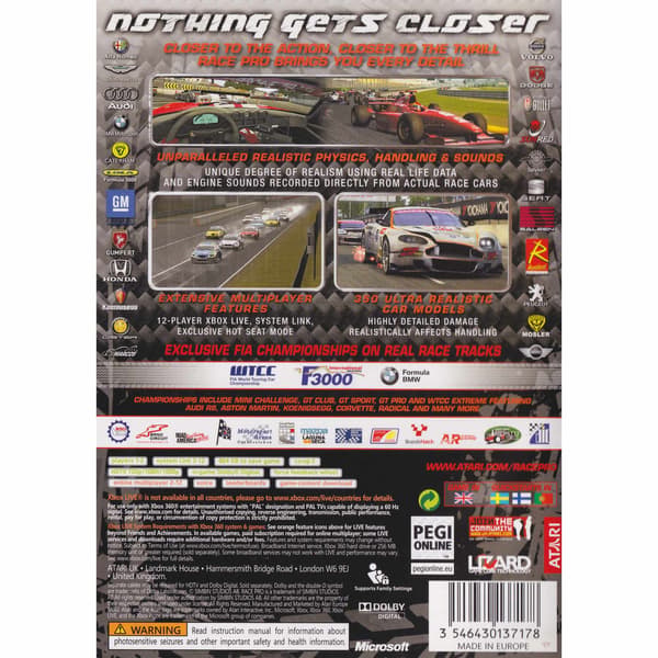 Race Pro Xbox 360 (Begagnad)
