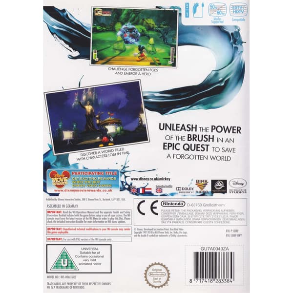 Epic Mickey Nintendo Wii (Brukt)