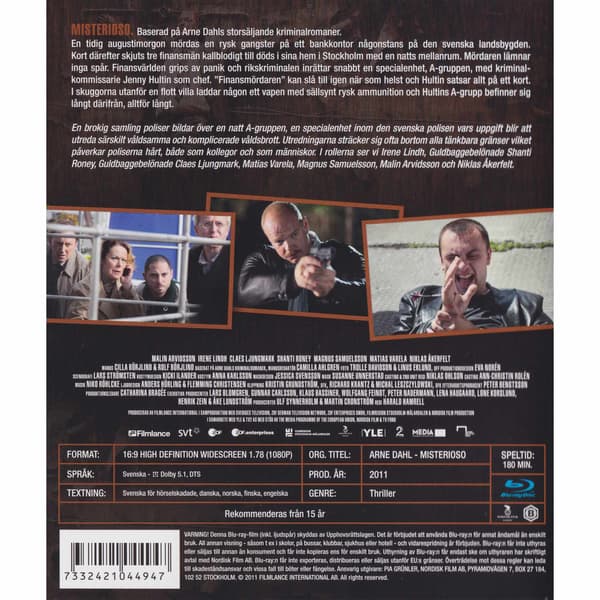 Arne Dahl Misterioso Blu-Ray (Brukt)