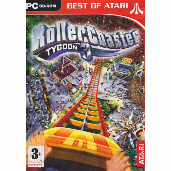 RollerCoaster Tycoon 3 PC CD Nordic (Brugt)