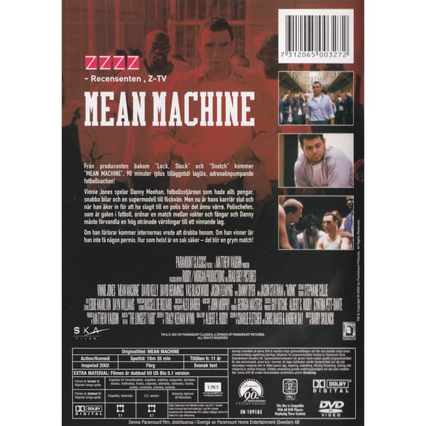 Mean Machine DVD (Begagnad)