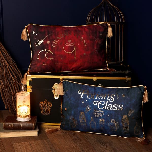 Harry Potter Charms Class velvet cushion