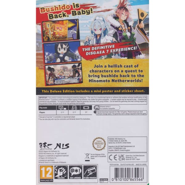 Disgaea 7 Complete Deluxe Edition Nintendo Switch 2