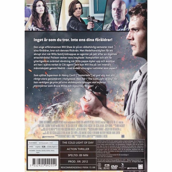 The Cold Light of Day DVD (Brukt)