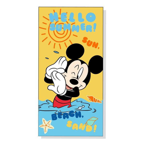 Disney Mickey Mouse Mikrofiber Badehåndklæde 70x140 cm