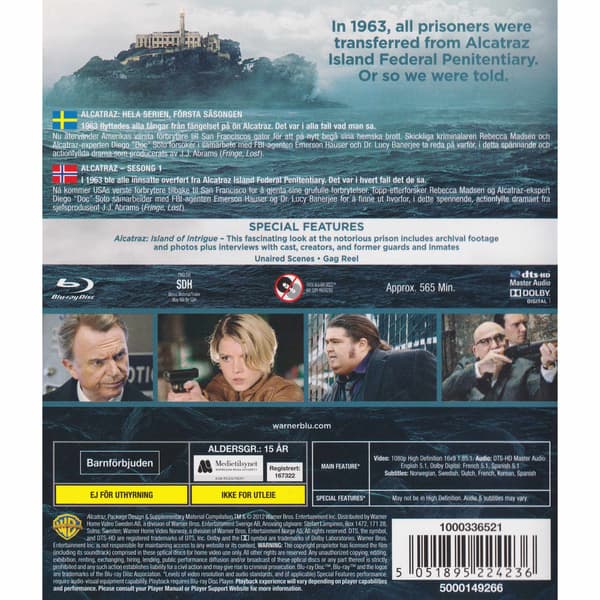 Alcatraz The Complete Series Blu-Ray (Begagnad)