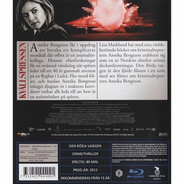 Den röda vargen Blu-Ray (Brukt)