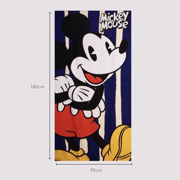 Disney Mickey Mouse Mikrofiber Badehåndklæde 70x140 cm