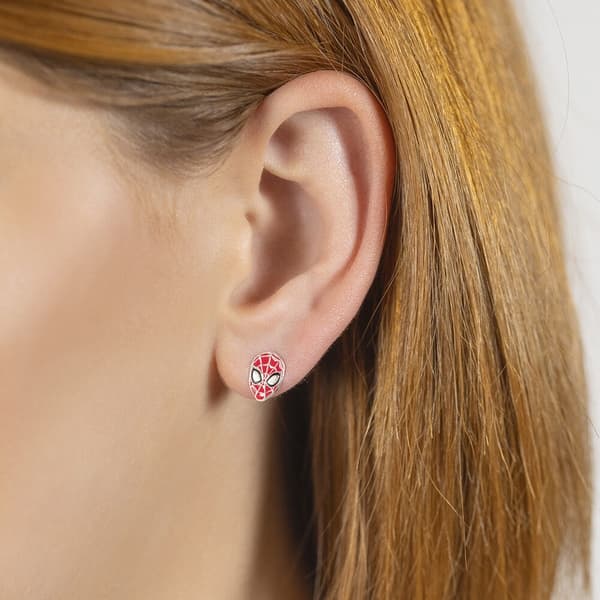 Marvel Spiderman sterling silver earrings
