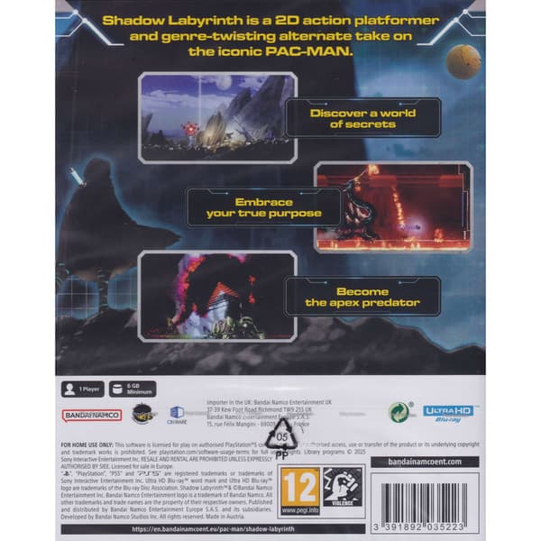Shadow Labyrinth Playstation 5 PS5