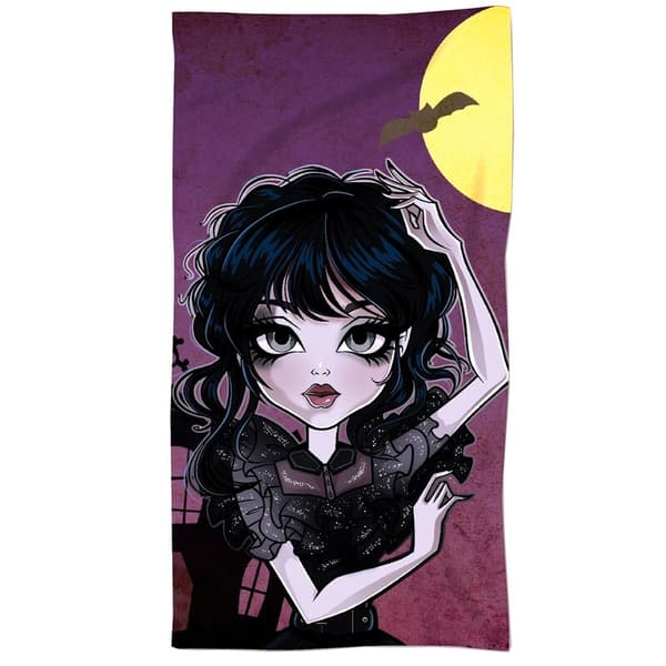 Gothic Girl Badehåndklæde Bomuld 70x140 cm