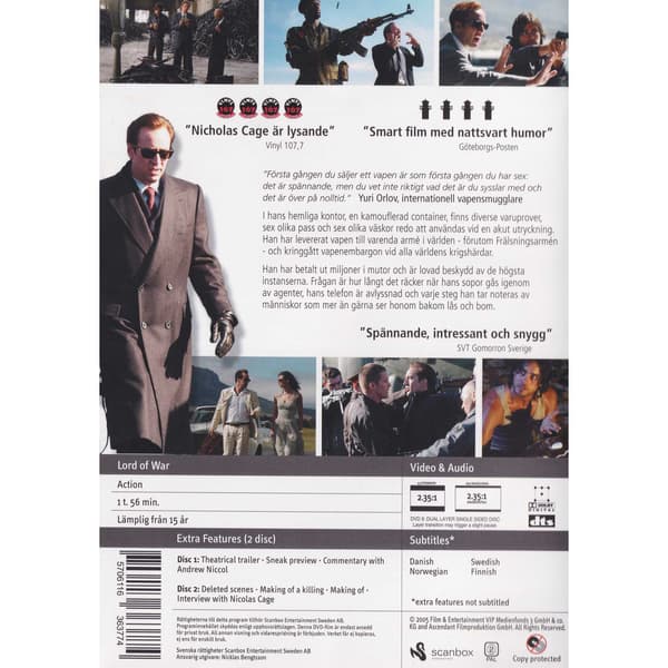 Lord of War DVD (Begagnad)