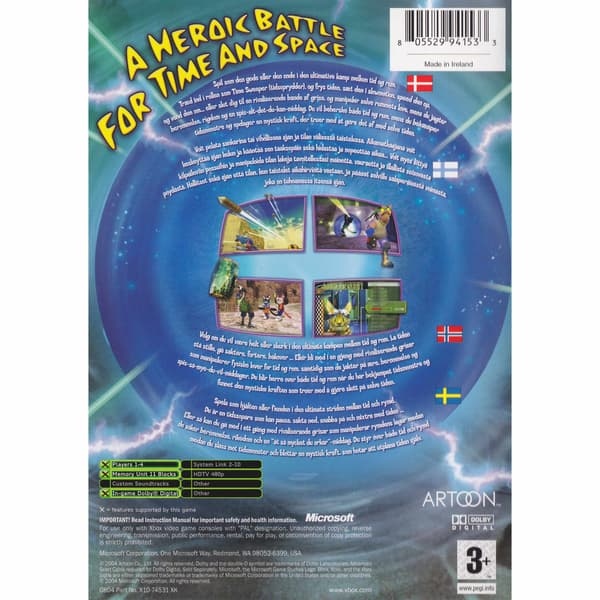 Blinx 2 Masters of Time & Space Xbox Nordic (Brukt)