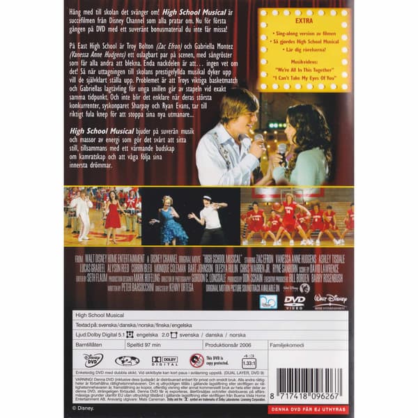High School Musical Encore Edition DVD (Begagnad)