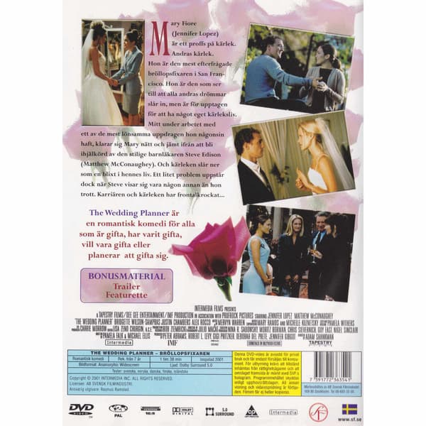 The Wedding Planner DVD (Käytetty)
