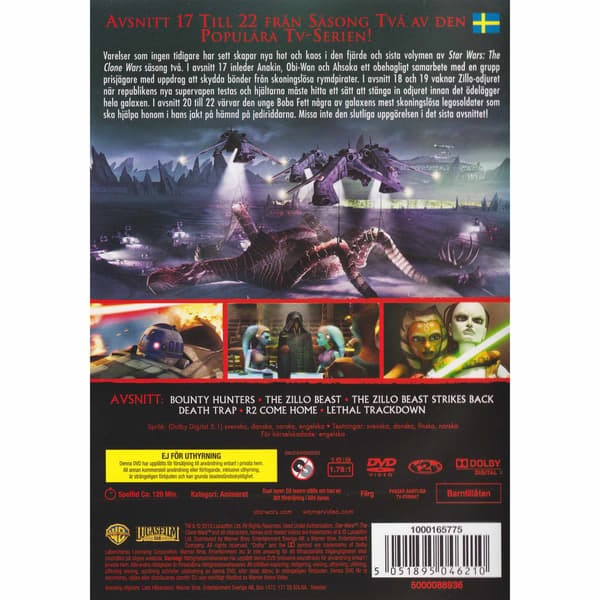 Star Wars The Clone Wars Säsong 2 Volym 4 DVD (Brukt)
